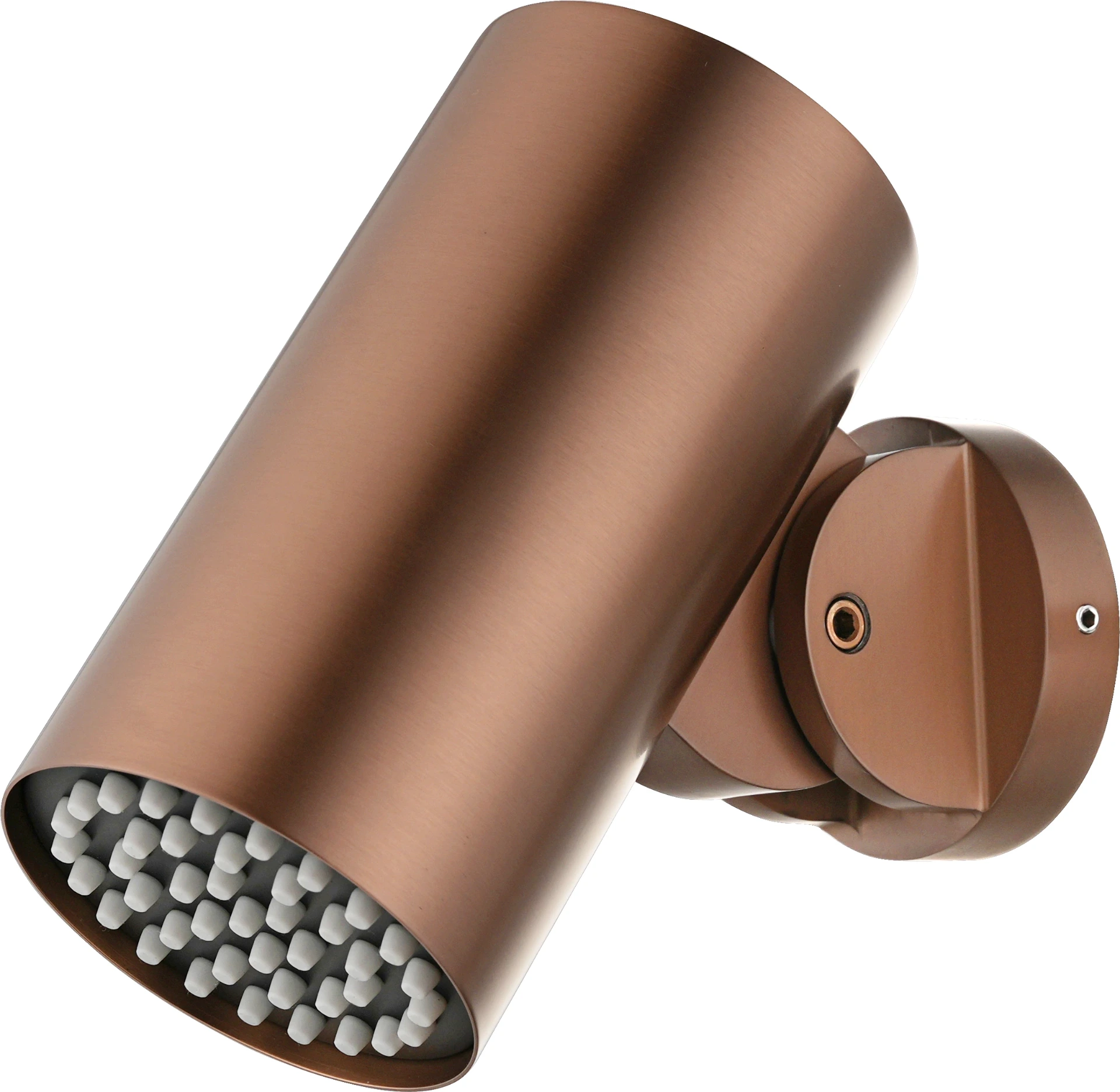 Pulvérisateur mural rond TUBE série en or rose brossé