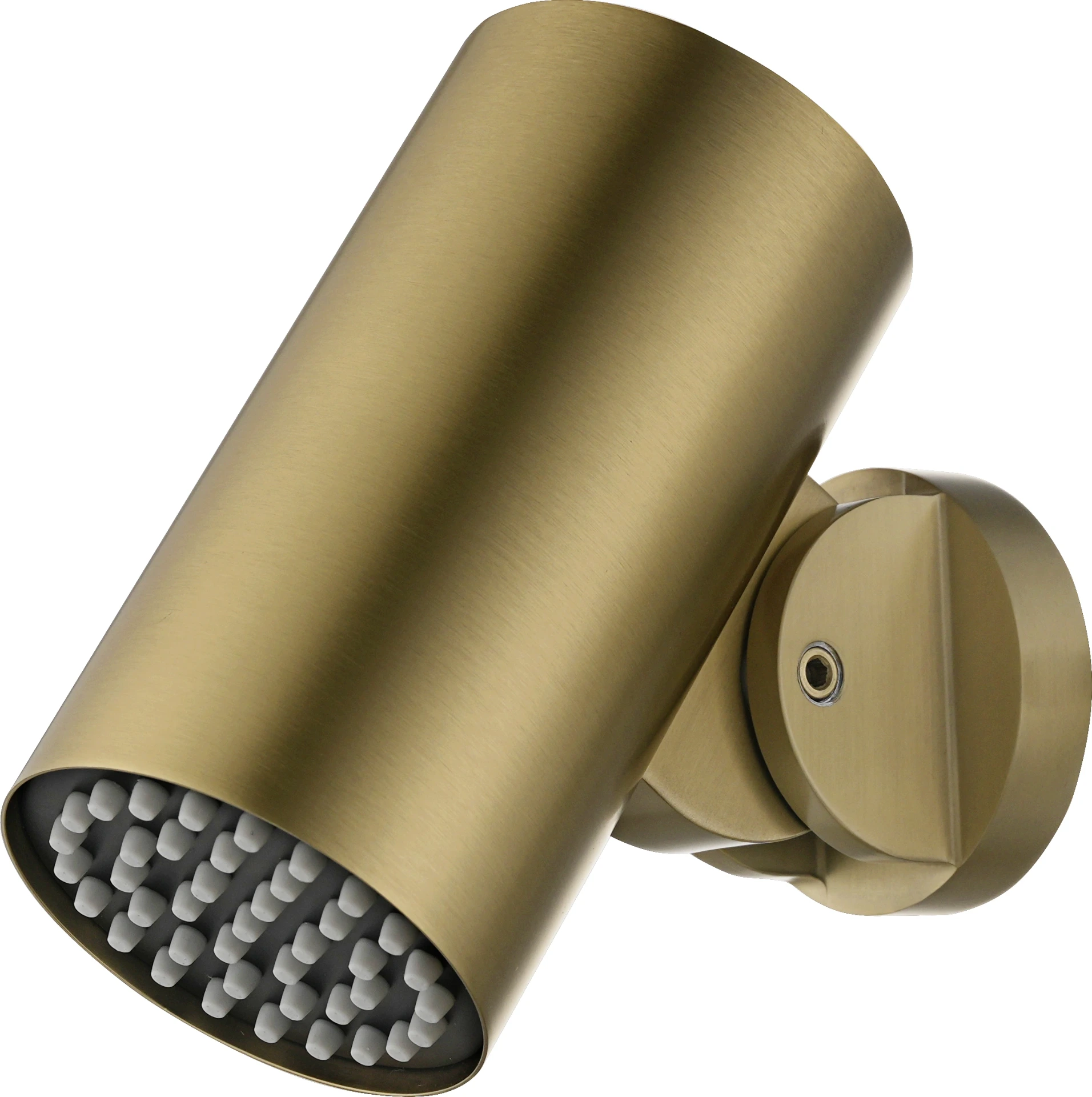 Pulvérisateur mural rond de série TUBE en or brossé